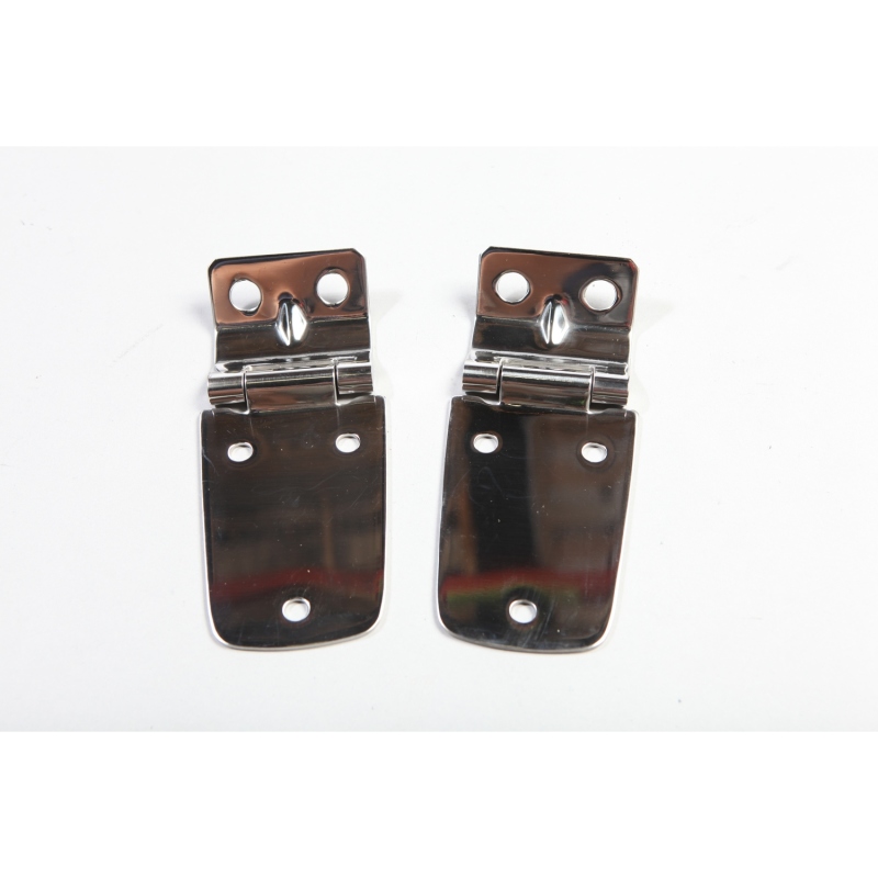 Jeep Wrangler Hood Hinges - Rugged Ridge - Stainless Steel - `97-`06